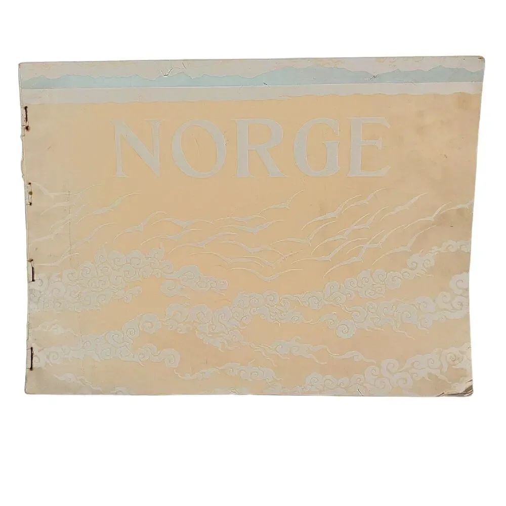 NORGE Norwegian Photos by Mittet & Co RARE 1913 Bookblock Tourist Photo Book